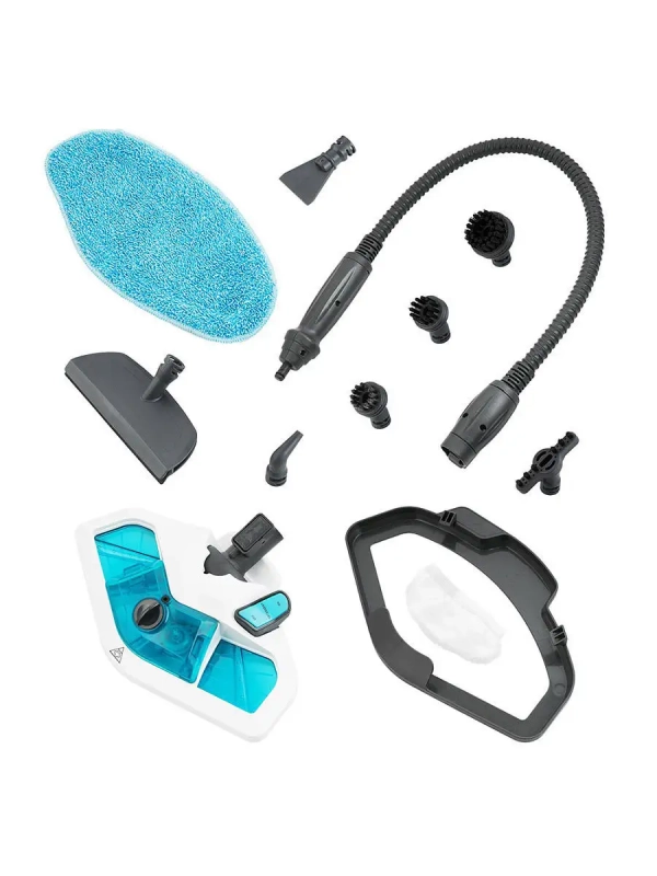 Паровая швабра с насадками КТ-1003 - 1500 Вт - 450 мл Паровая швабра с насадками КТ-1003 - 1500 Вт - 450 мл