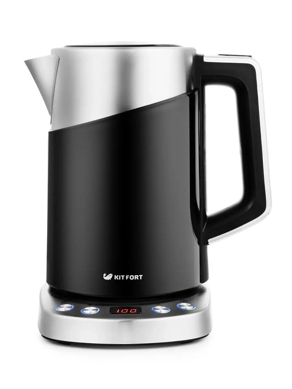 Чайник электрический металлический КТ-660 - 1.7 л Чайник электрический металлический КТ-660 - 1.7 л