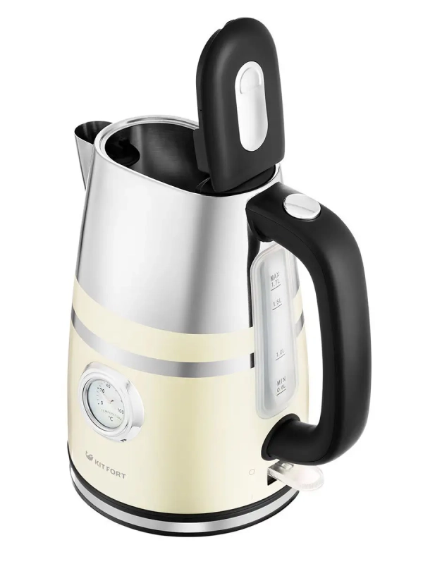 Чайник электрический металлический КТ-670 - 1.7 л Чайник электрический металлический КТ-670 - 1.7 л