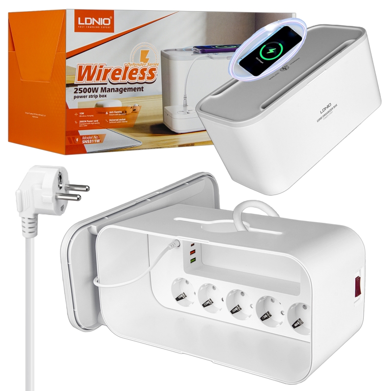 Сетевой фильтр на 5 розеток 10А 2500 Вт SEW5359 Сетевой фильтр на 5 розеток 10А 2500 Вт SEW5359