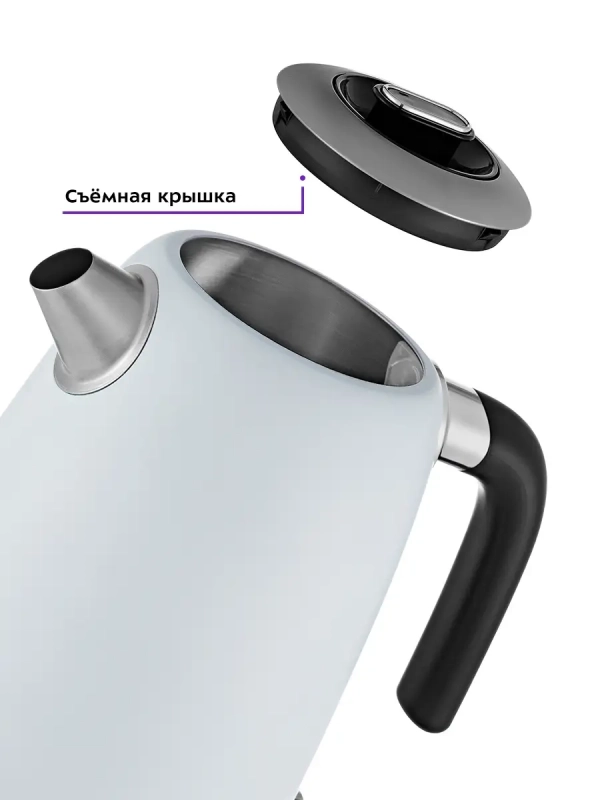 Чайник электрический металлический КТ-6121 - 1.7 л