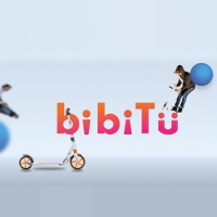 Велосипед 16" BIBITU TURBO, цвет синий/белый