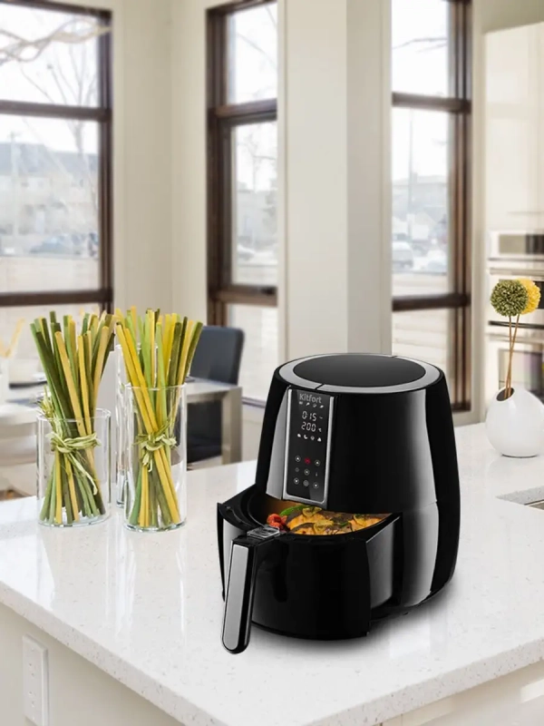 Аэрогриль со съемным поддоном КТ-2227 - 3.5 л 1500 Вт Аэрогриль со съемным поддоном КТ-2227 - 3.5 л 1500 Вт