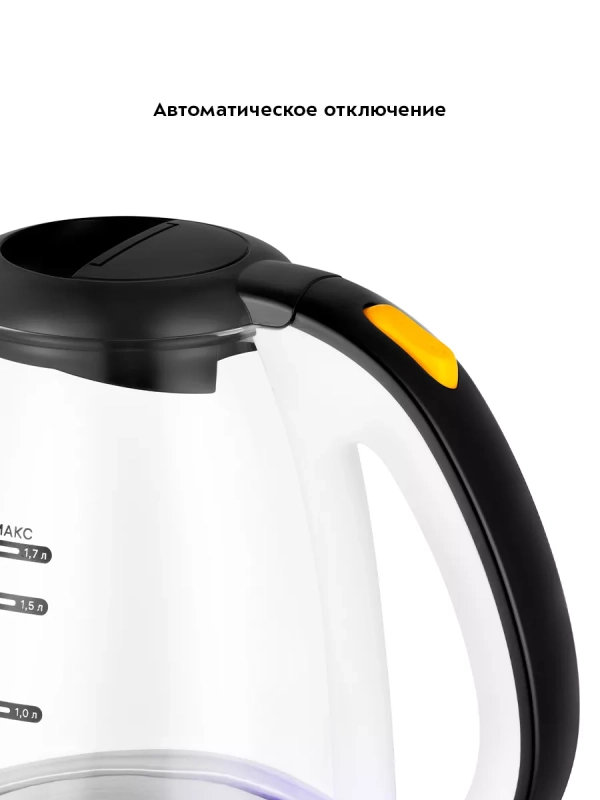 Чайник электрический стеклянный КТ-6637 - 1.7 л Чайник электрический стеклянный КТ-6637 - 1.7 л