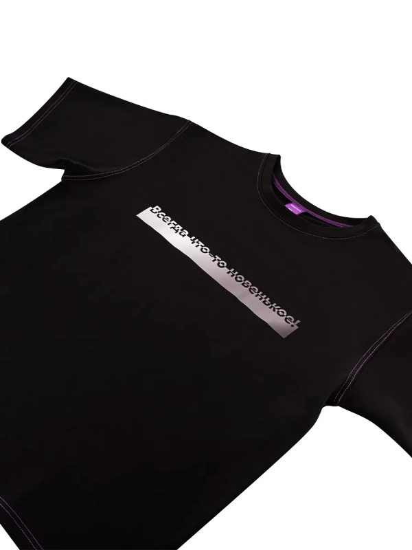 Футболка черная КТ-9848