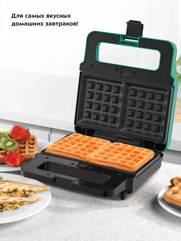 Вафельница электрическая для венских вафель КТ-3610 (3 в 1) Вафельница электрическая для венских вафель КТ-3610 (3 в 1)