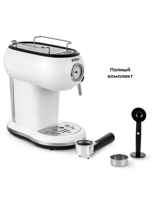 Кофеварка электрическая рожковая КТ-7219 - 1100 Вт Кофеварка электрическая рожковая КТ-7219 - 1100 Вт