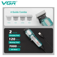 Машинка для стрижки волос VGR V-600 Черная