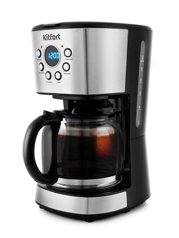 Кофеварка капельная электрическая КТ-728 - 900 Вт - 1.5 л