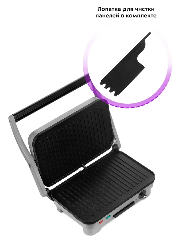Электрогриль КТ-3621 двусторонний гриль электрический 1600Вт Электрогриль КТ-3621 двусторонний гриль электрический 1600Вт