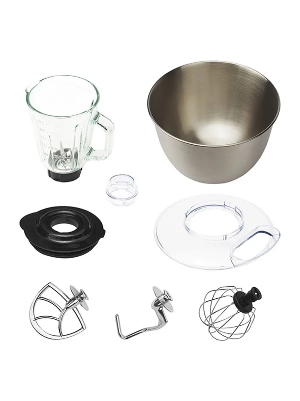 Цельнометаллический планетарный миксер КТ-1349 (2 в 1)