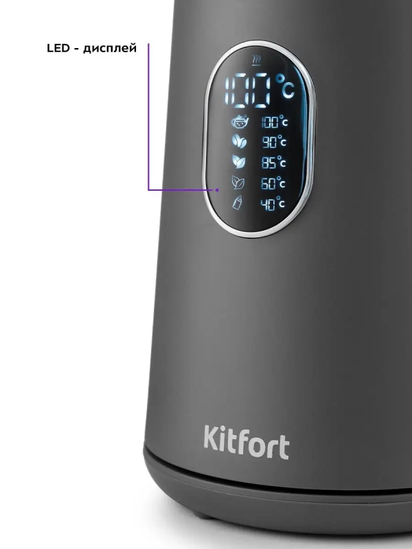 Чайник электрический металлический пластик КТ-6115 - 1.5 л Чайник электрический металлический пластик КТ-6115 - 1.5 л