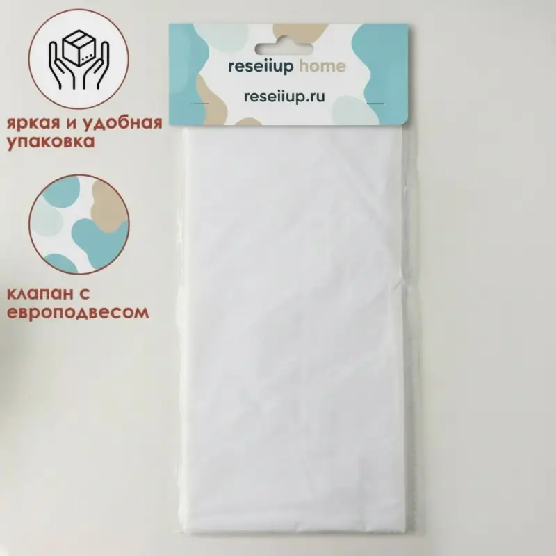 Скатерть на стол Доляна &laquo;Праздничный стол&raquo;, 137&times;183 см, толщина 30 мкм, цвет белый