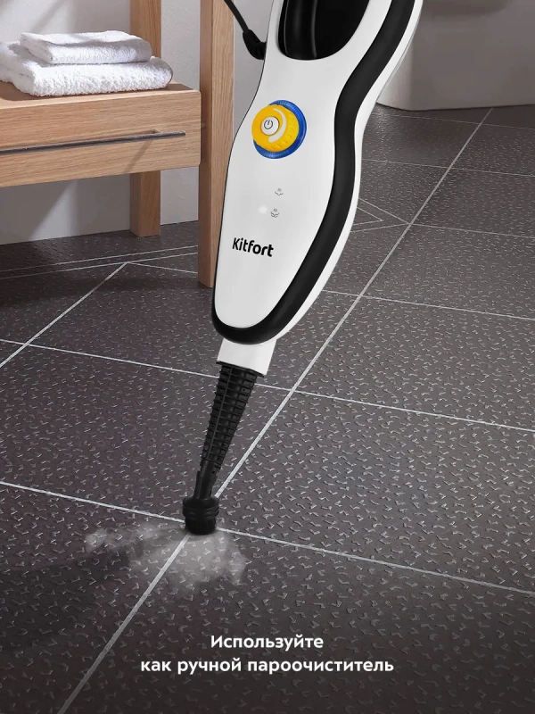 Паровая швабра с насадками КТ-1045 - 1500 Вт - 370 мл Паровая швабра с насадками КТ-1045 - 1500 Вт - 370 мл