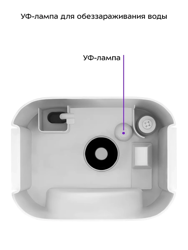 Увлажнитель воздуха для дома с УФ-лампой КТ-3853 - 25 Вт Увлажнитель воздуха для дома с УФ-лампой КТ-3853 - 25 Вт