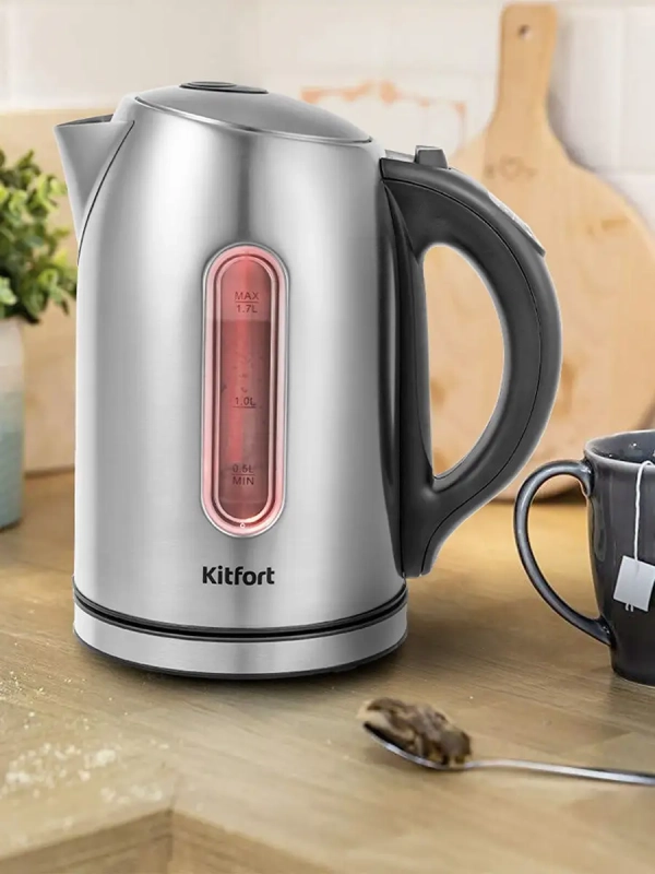 Чайник электрический металлический КТ-6106 - 2200 Вт Чайник электрический металлический КТ-6106 - 2200 Вт