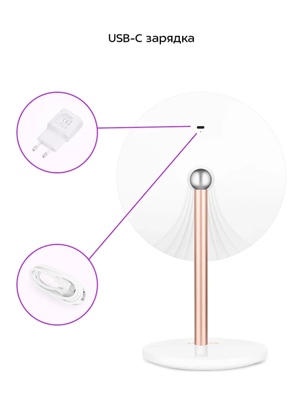 Косметическое зеркало с подсветкой КТ-4127 - 5 Вт Косметическое зеркало с подсветкой КТ-4127 - 5 Вт