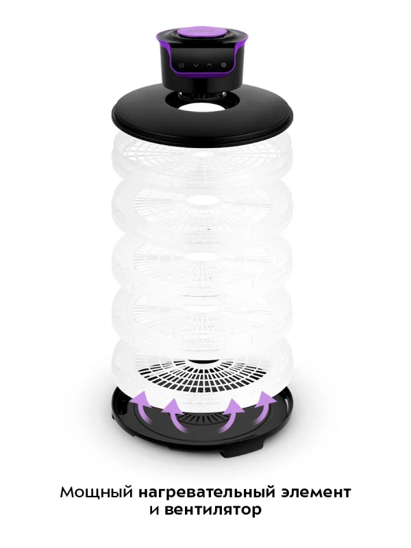 Сушилка электрическая для овощей и фруктов КТ-1996 - 245 Вт Сушилка электрическая для овощей и фруктов КТ-1996 - 245 Вт