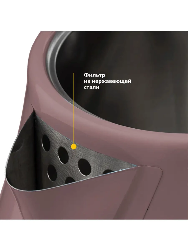 Чайник электрический металлический КТ-642 - 1.7 л Чайник электрический металлический КТ-642 - 1.7 л