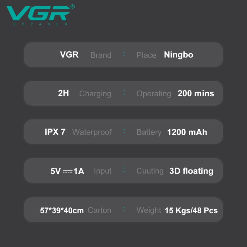 Электрическая бритва VGR V-392 Золотая Электрическая бритва VGR V-392 Золотая