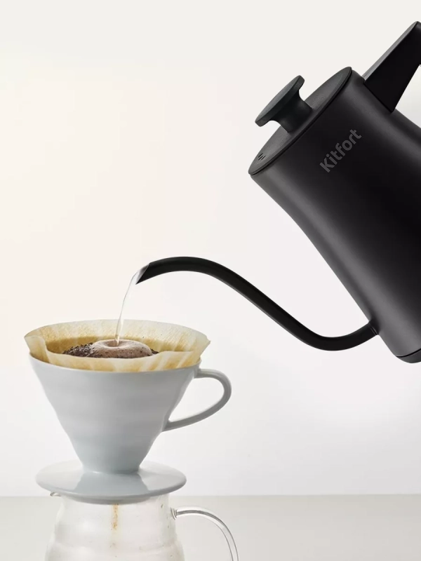 Чайник электрический для варки кофе КТ-6195 - 1 л