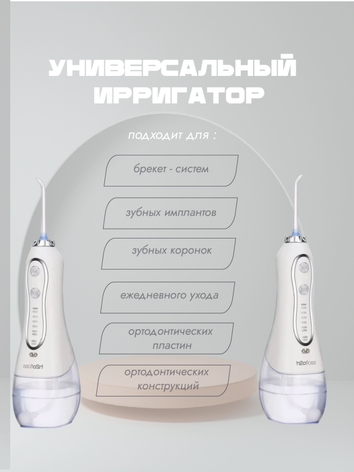Ирригатор для зубов портативный с насадками