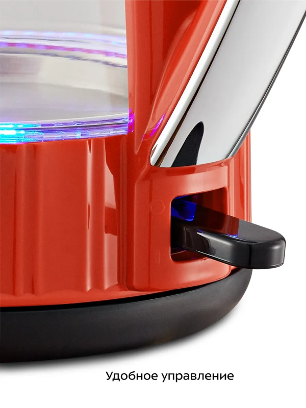 Чайник электрический стеклянный с подсветкой КТ-6709 - 1,7 л Чайник электрический стеклянный с подсветкой КТ-6709 - 1,7 л