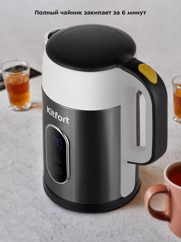 Чайник электрический металлический КТ-6625 - 1.5 л