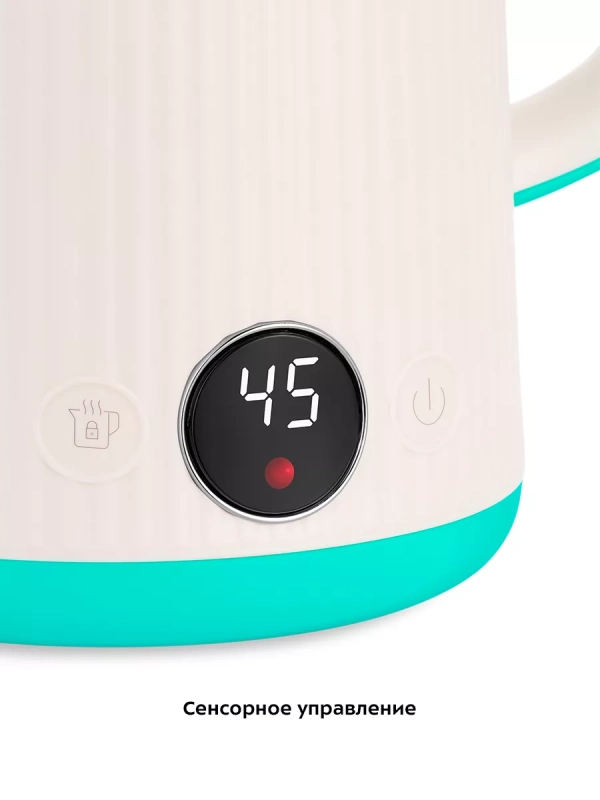 Чайник электрический металлический пластик КТ-6197 - 1.7 л