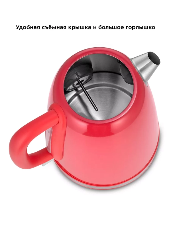 Чайник электрический металлический КТ-6665 - 1.7 л Чайник электрический металлический КТ-6665 - 1.7 л
