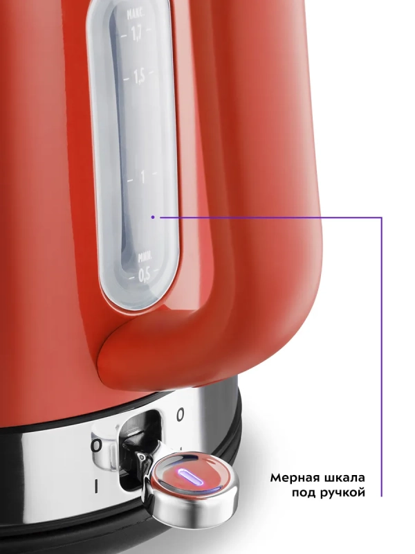 Чайник электрический металлический КТ-6147 - 1.7 л Чайник электрический металлический КТ-6147 - 1.7 л