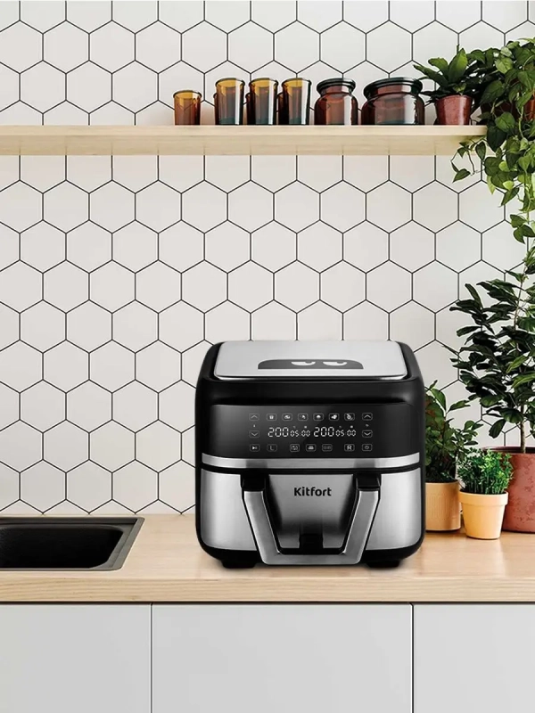 Аэрогриль 8 литров с 2 нагревателями и сушилкой 2850 Вт Аэрогриль 8 литров с 2 нагревателями и сушилкой 2850 Вт