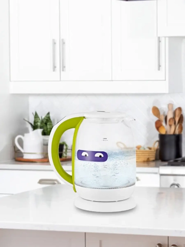 Чайник электрический стеклянный с подсветкой КТ-6140 - 1.7 л Чайник электрический стеклянный с подсветкой КТ-6140 - 1.7 л