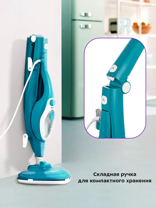 Паровая швабра с насадками КТ-1081 (2 в 1) - 1500 Вт