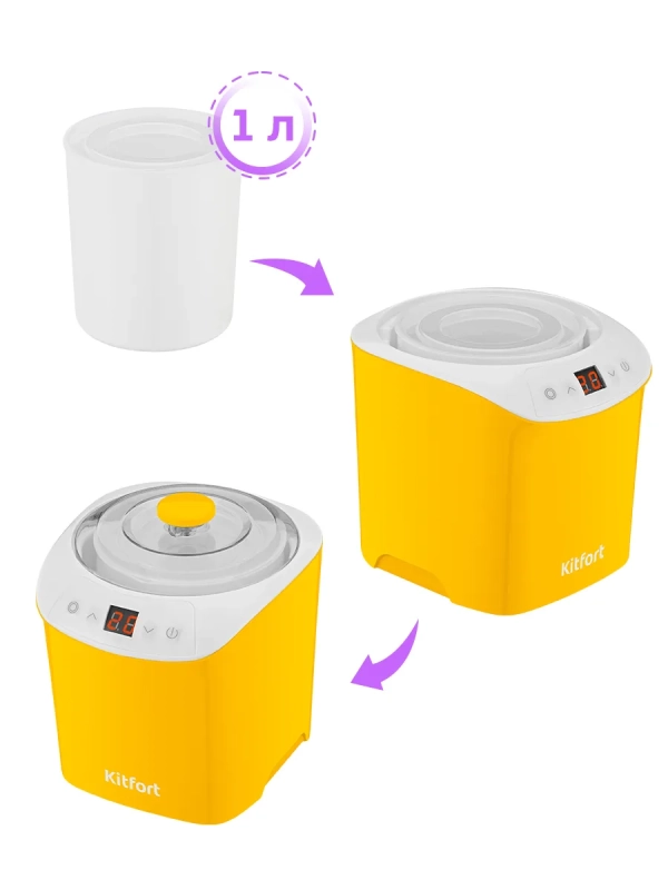 Йогуртница электрическая КТ-4090 - 20 Вт Йогуртница электрическая КТ-4090 - 20 Вт