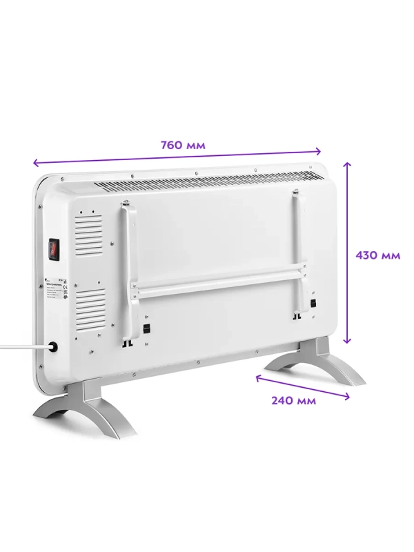Конвекторный обогреватель электрический КТ-2708 - 1500 Вт
