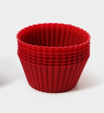 Набор форм для выпечки Доляна «Риб.Круг», силикон, 7×3,3 см, 6 шт, цвет малиновый Набор форм для выпечки Доляна «Риб.Круг», силикон, 7×3,3 см, 6 шт, цвет малиновый