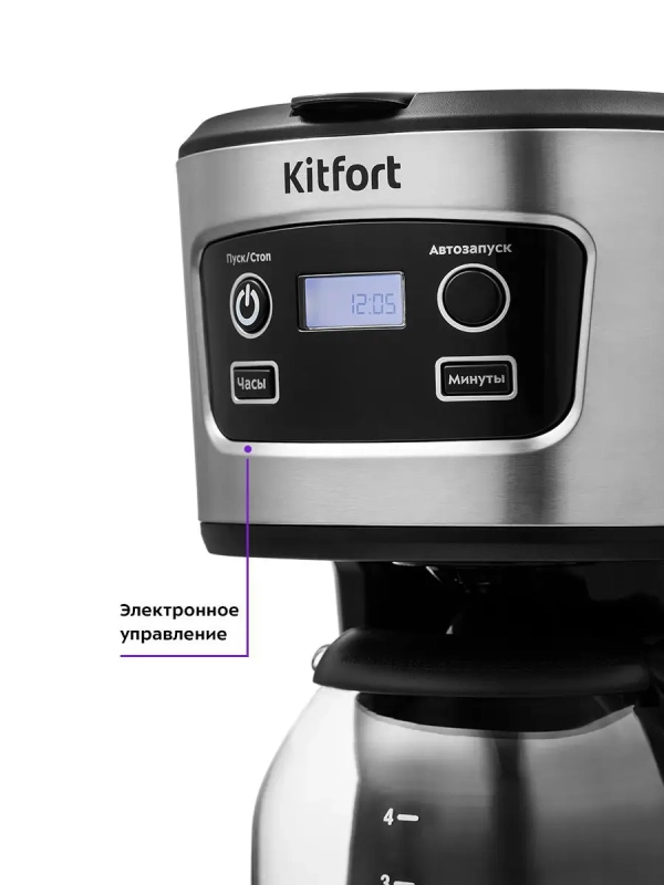 Кофеварка капельная электрическая 700 Вт - 0.7 л КТ-738 Кофеварка капельная электрическая 700 Вт - 0.7 л КТ-738