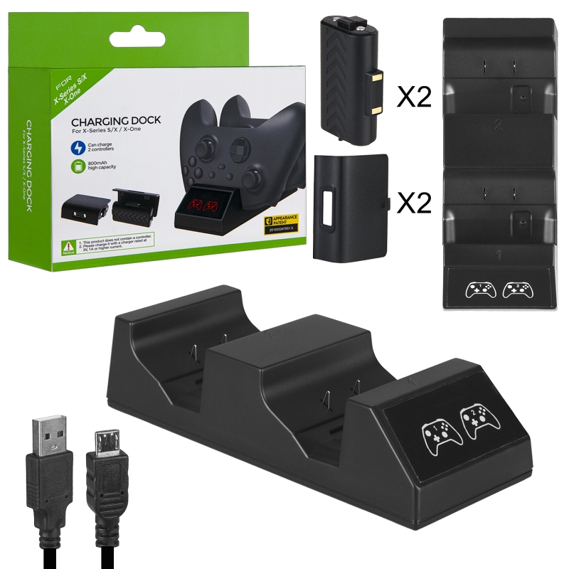 Зарядная станция для двух беспроводных геймпадов Xbox Series/One TYX-1817X Зарядная станция для двух беспроводных геймпадов Xbox Series/One TYX-1817X