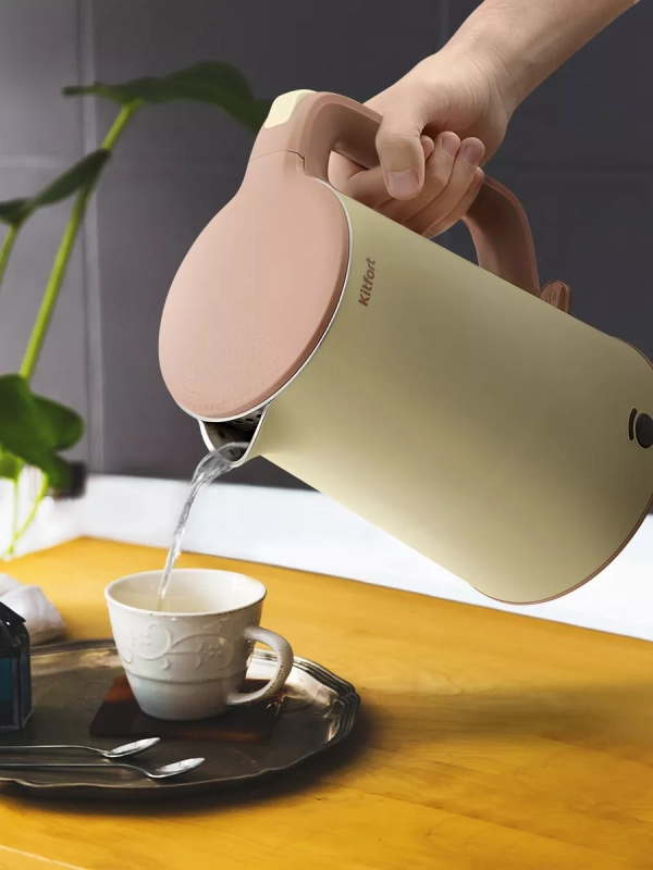 Чайник электрический металлический КТ-6688 - 1.7 л