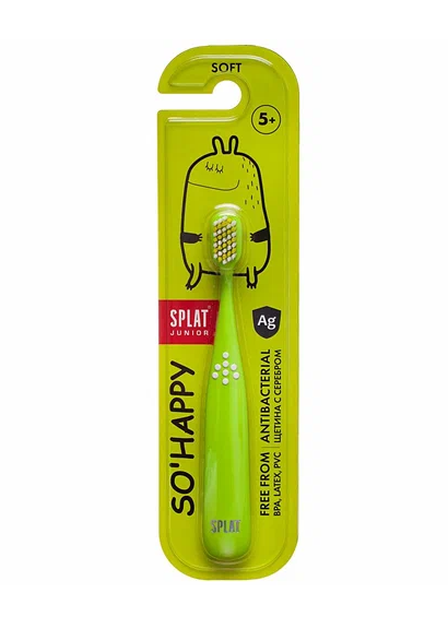 Зубная щетка детская SPLAT Junior с ионами серебра, с 5 лет, в ассортименте