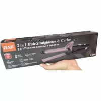 Электрощипцы R603 Утюжок стайлер для волос 2 в 1 RAF(УЦЕНКА)