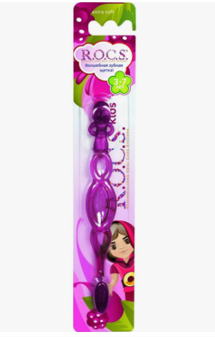 ROCS Kids Зубная щетка детская 3-7 лет мягкая