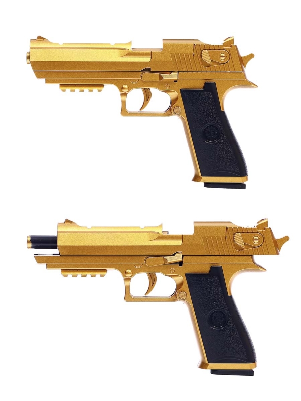 Пистолет детский «Дигл», стреляет мягкими пулями, вылетают гильзы, автоматическая перезарядка