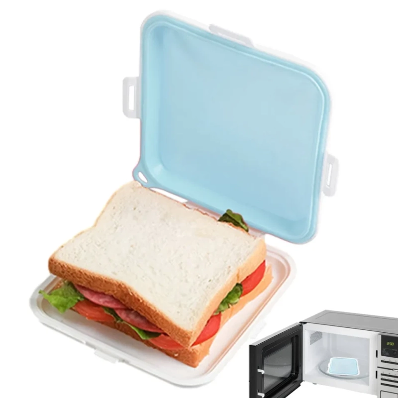 Контейнер для еды с собой герметичный (цвет в ассортименте) Контейнер для еды с собой герметичный (цвет в ассортименте)