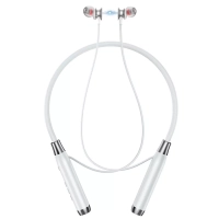 Наушники ES62 Bluetooth Sport Earphone HOCO светло-серые (с поддержкой карты Micro SD)