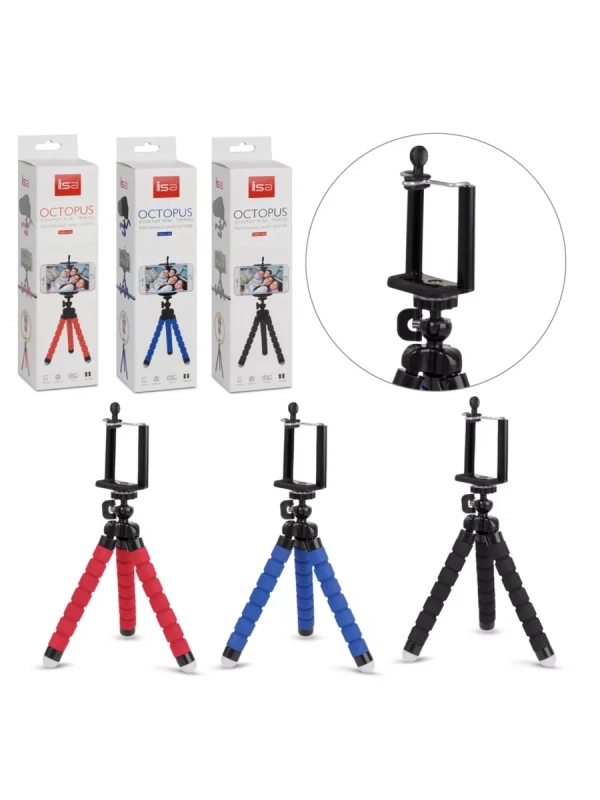 Настольный мини-штатив FLEX-01 ISA синий Настольный мини-штатив FLEX-01 ISA синий