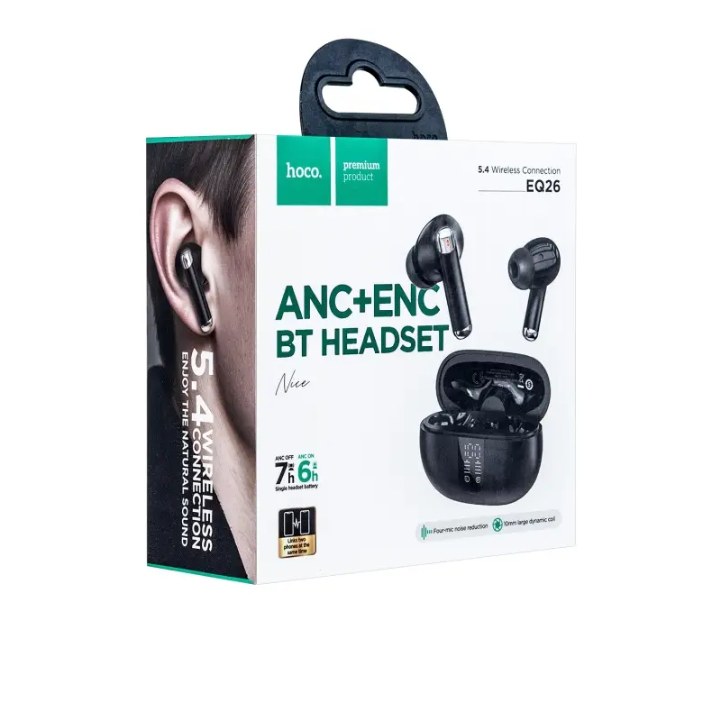 Беспроводные наушники TWS Hoco EQ26 черный Беспроводные наушники TWS Hoco EQ26 черный