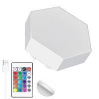 Светодиодный светильник RGB Соты 12 штук с пультом управления и Wi-Fi