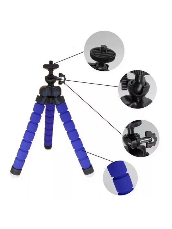 Настольный мини-штатив FLEX-01 ISA синий Настольный мини-штатив FLEX-01 ISA синий